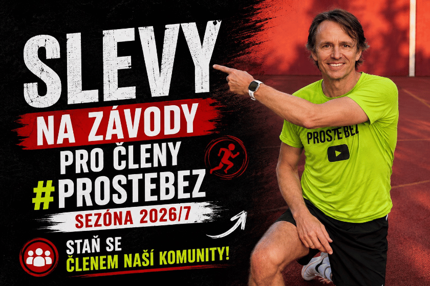 Běhej s námi levněji. Členové #prostebez mají slevy na závody 🏃