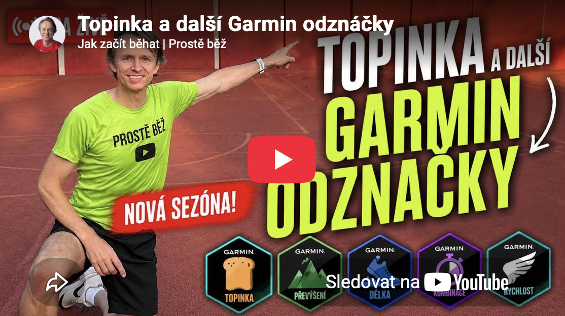 Garmin odznáčky: Topinka, virtuální medaile a motivace k běhání