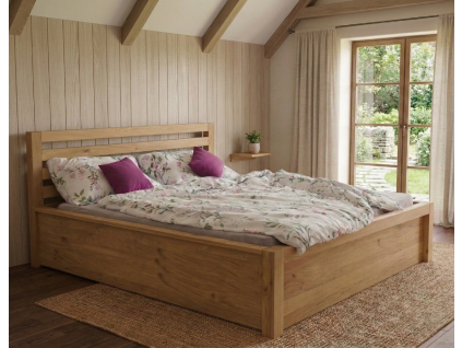 Masivni dubova postel Mazel sBocnicemi2