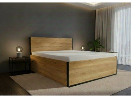 Masivni dubova postel brloh ulozny