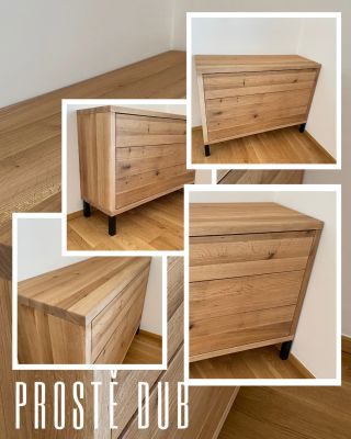 Masivní dubová komoda na míru ušitá! Prostě dub www.prostedub.cz #prostedub #interiordesign #domov #nabytek #ceskerucicky