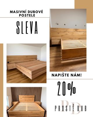 Postele z masivu z rodinné dílny. www.prostedub.cz #furniture #homedecor #summer #prostedub #sleva