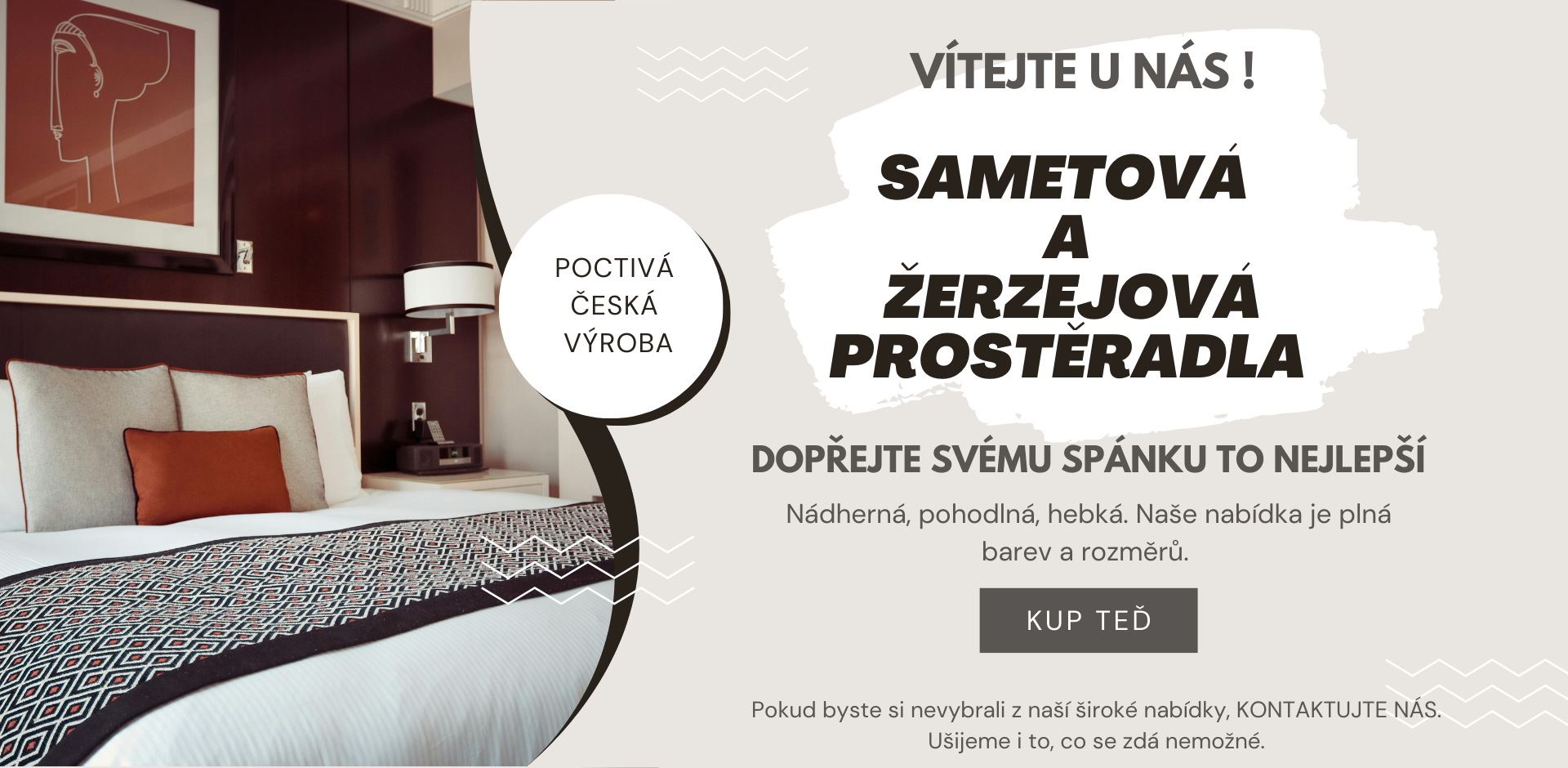 Naše nabídka prostěradel