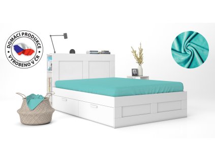 Sametové atypické - barva světlý tyrkys (č.8)