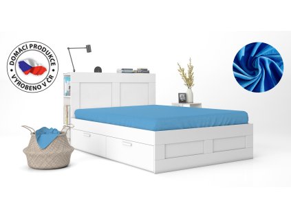 Sametové atypické - barva světle modrá (č.6)