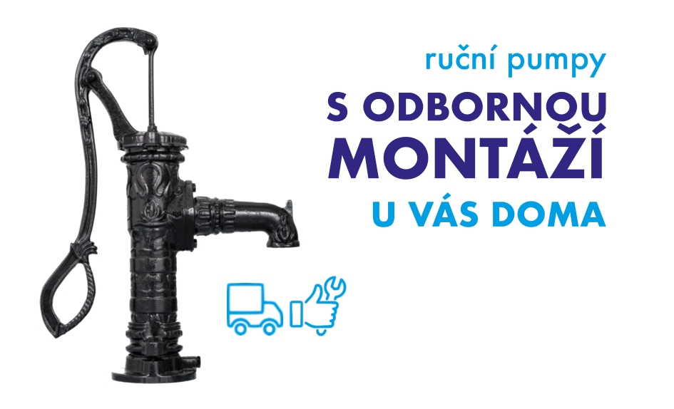 Ruční pumpy s odbornou montáží