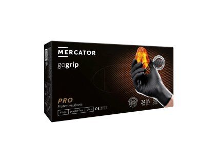 Nitrilové rukavice pracovné GRIP ČIERNE