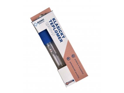 BIOMIC Klasický bezortuťový (gáliový) teplomer s puzdrom 1 ks