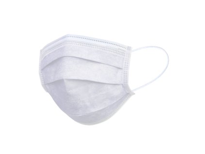 Rúško BIELE s gumičkami 50 kusov/bal.