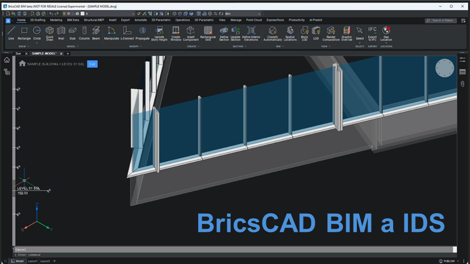 Propojení LOD, LOI a buildingSMART IDS pomocí BricsCAD BIM