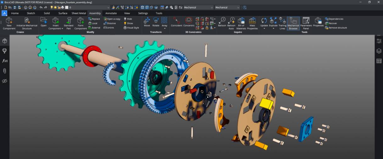 Jak se pracuje s BricsCAD Mechanical?