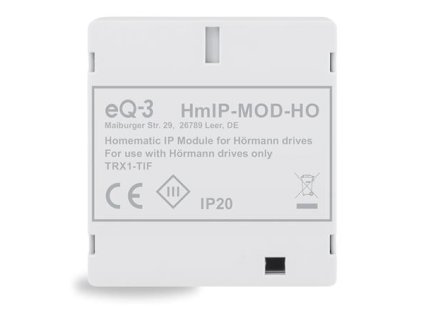 homematic ip kontroler garazovych vrat pro pohony hormann hmip mod ho i10050