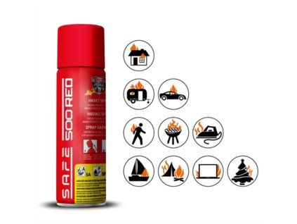 Spray gaśniczy SAFE 500 RED