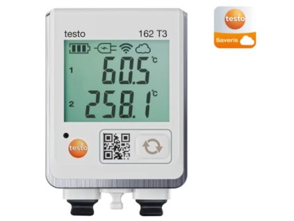 testo 162 T3 - Online záznamník s displejom a 2 prípojkami pre teplotné sondy TC