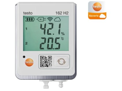 testo 162 H2 - Online záznamník s displejom a prípojkami pre teplotné a vlhkostné sondy