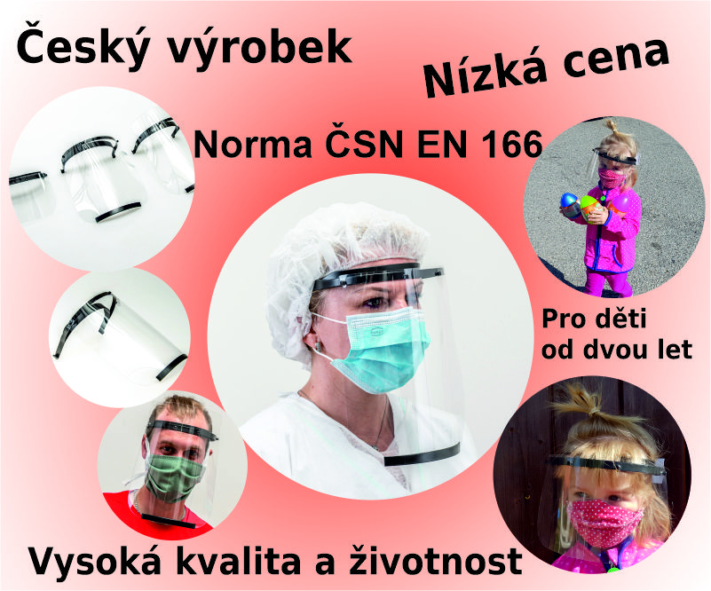 ochranné štíty, český výrobek, nízká cena, norma ČSN EN 166, vysoká kvalita