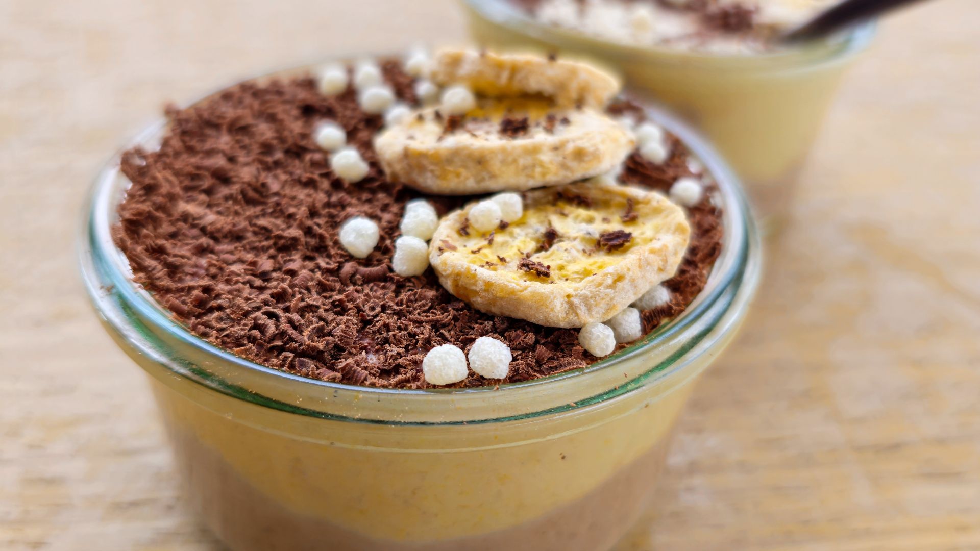 Protein & Cook - Banánky v čokoládě do skleničky