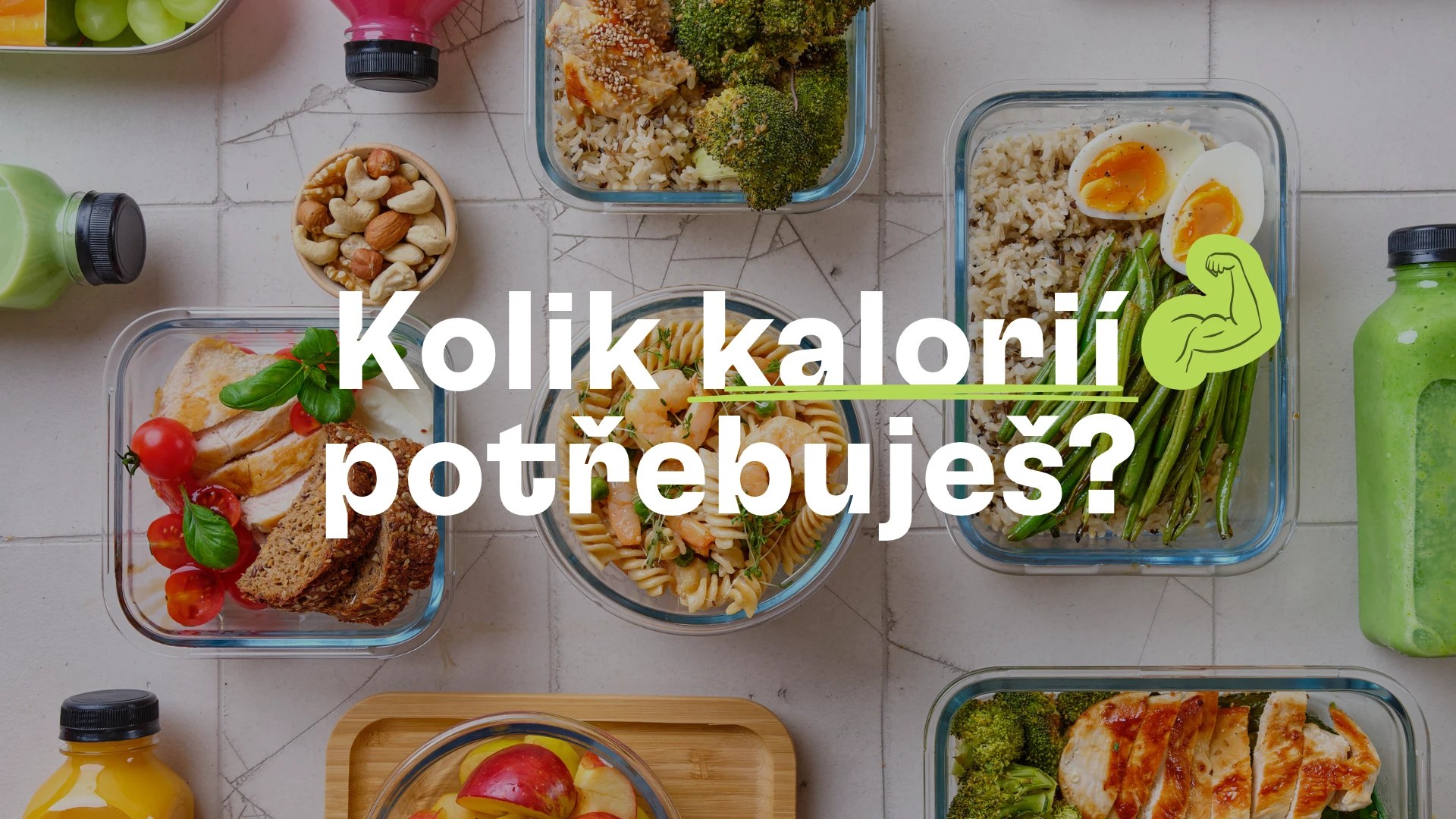 Kolik kalorií potřebuješ? – jídla v krabičkách na stole
