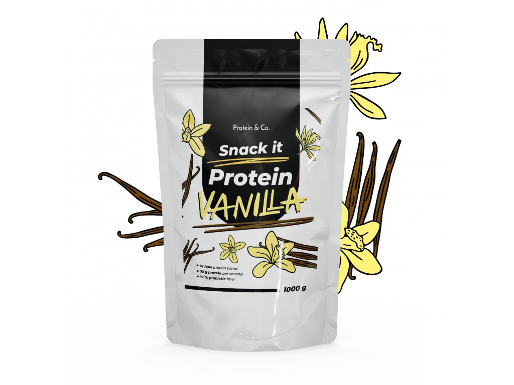 Levně Protein & Co. SNACK IT Protein 1 kg Vyber si z těchto lahodných příchutí: Vanilla