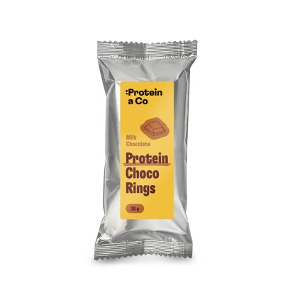 PaCo PROTEIN CHOCO RINGS 38g ATYP 90x35 Milk Chocolate print