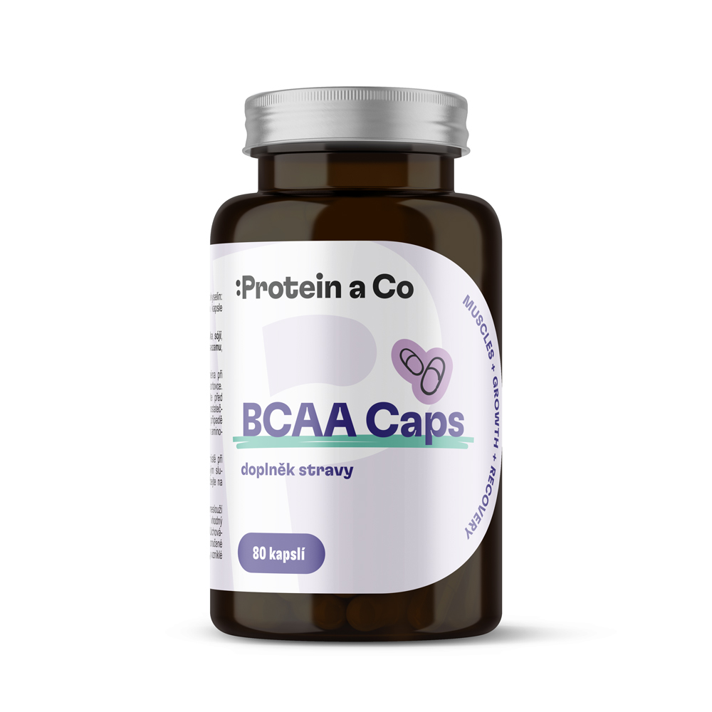 Protein&Co. BCAA MEGA CAPS 80 kapslí Obrázek