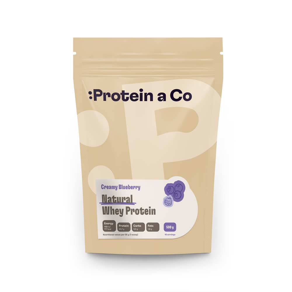 Protein&Co. Natural Whey 1 kg Váha: 1 000 g, Zvol příchuť: Dried strawberries Obrázek