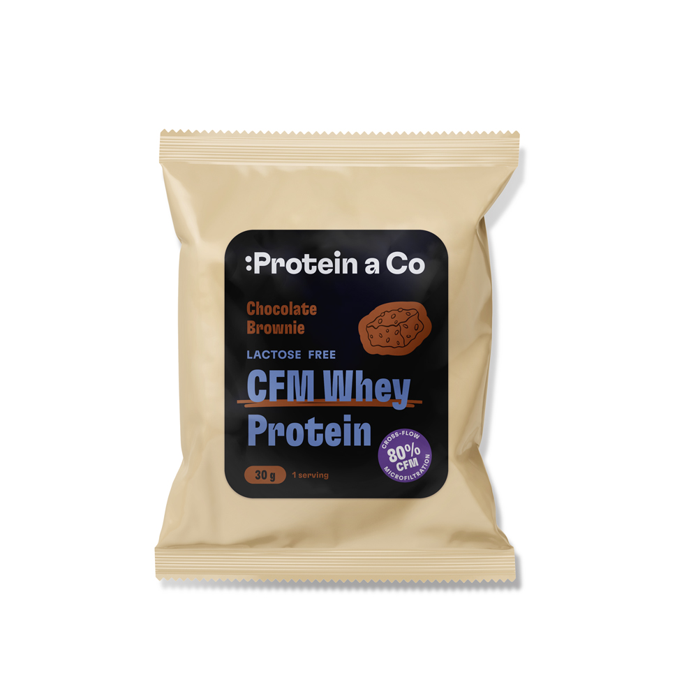 Protein & Co. Bezlaktózový CFM Whey - 1 porce 30 g Zvol příchuť: Strawberry milkshake Obrázek