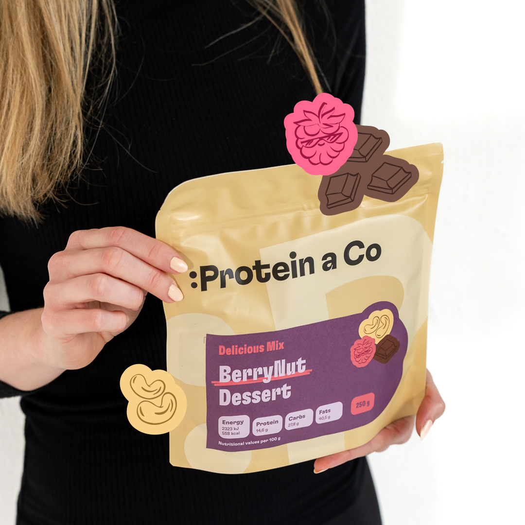 Protein & Co. BerryNut dessert - směs ořechů a ovoce 250 g Obrázek