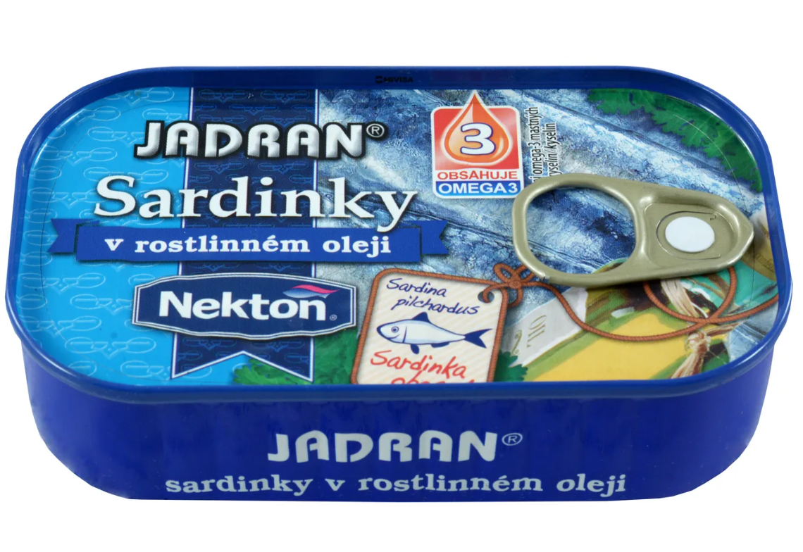 Nekton Sardinky v rostlinném oleji JADRAN 125 g