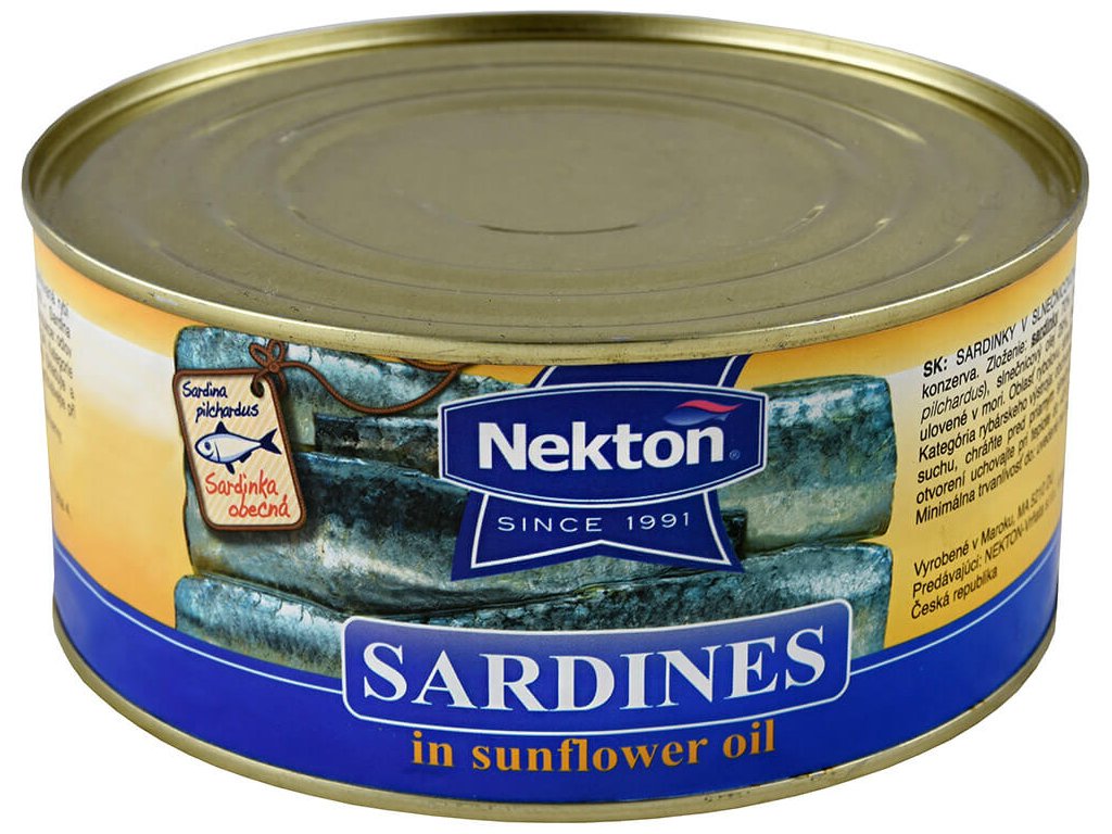 Levně Nekton Sardinky ve slunečnicovém oleji JADRAN 900 g