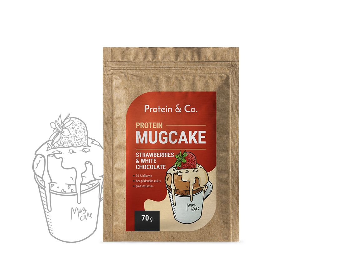 Protein & Co. Protein MugCake 70 g PRÍCHUŤ: Cinnamon & White Chocolate Obrázek