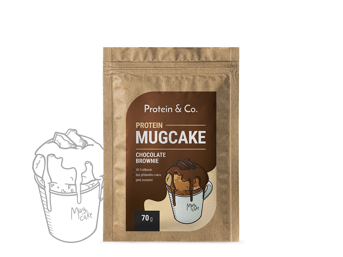 Levně Protein & Co. Protein MugCake 70 g Vyber si z těchto lahodných příchutí: Chocolate brownie