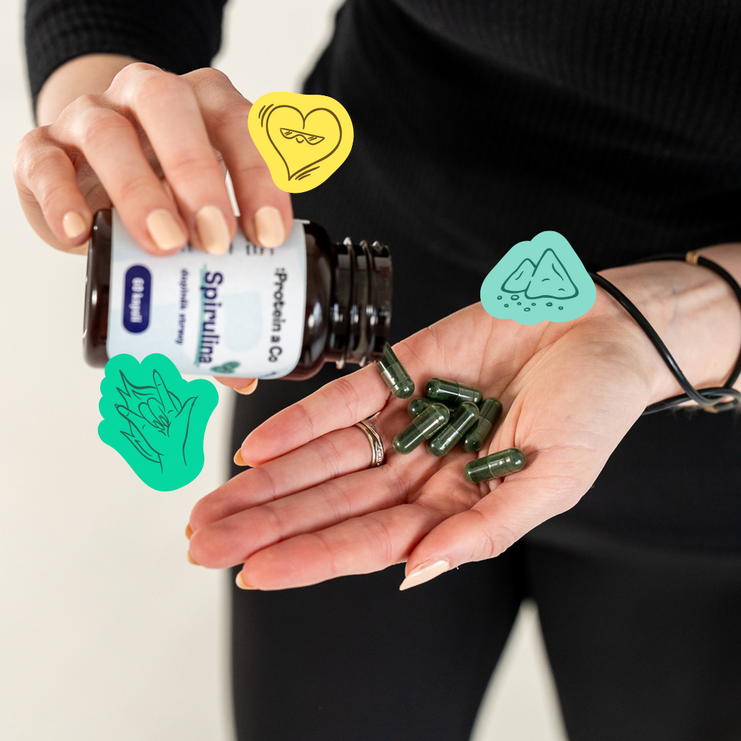 Protein & Co. Spirulina – 60 kapslí Obrázek