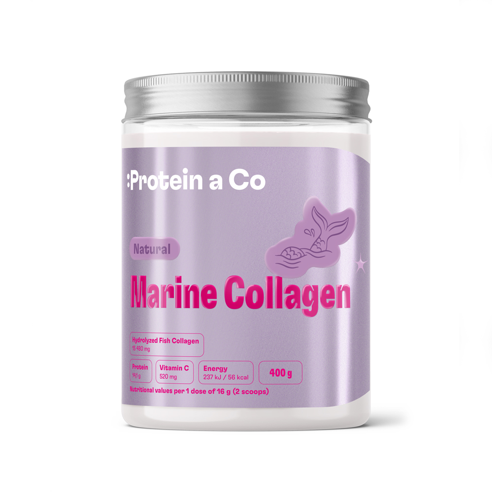 Protein & Co. Marine Collagen 400 g Vyber si z těchto lahodných příchutí: Sweet raspberry