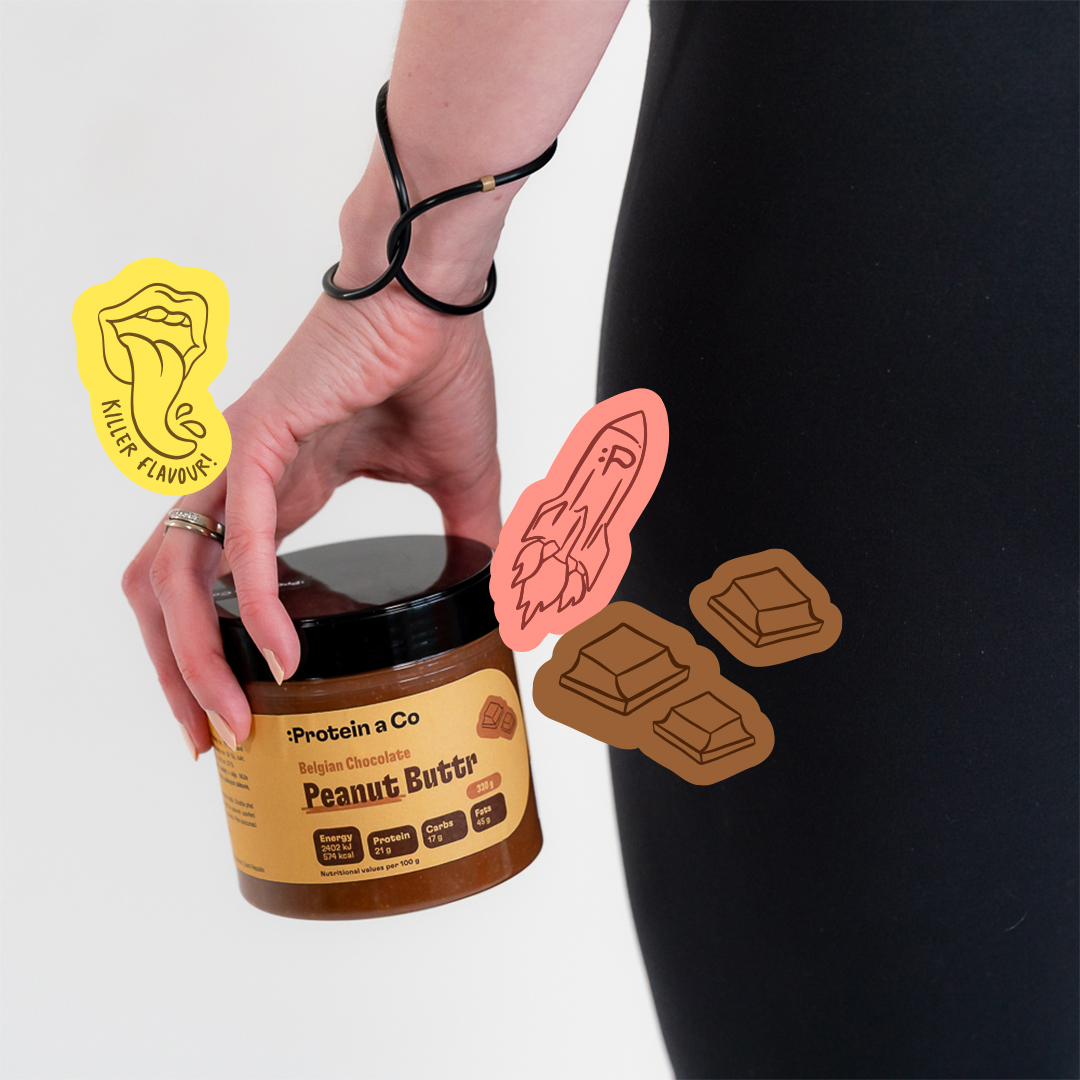 Protein&Co. Arašídový krém s belgickou čokoládou 330 g Obrázek