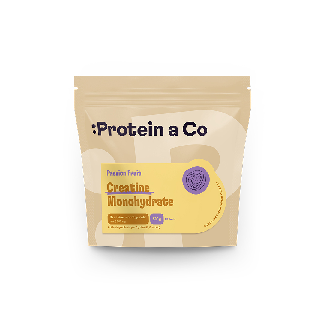 ProteinaCo Kreatin monohydrát 500 g Vyber si z těchto lahodných příchutí: Passion fruit