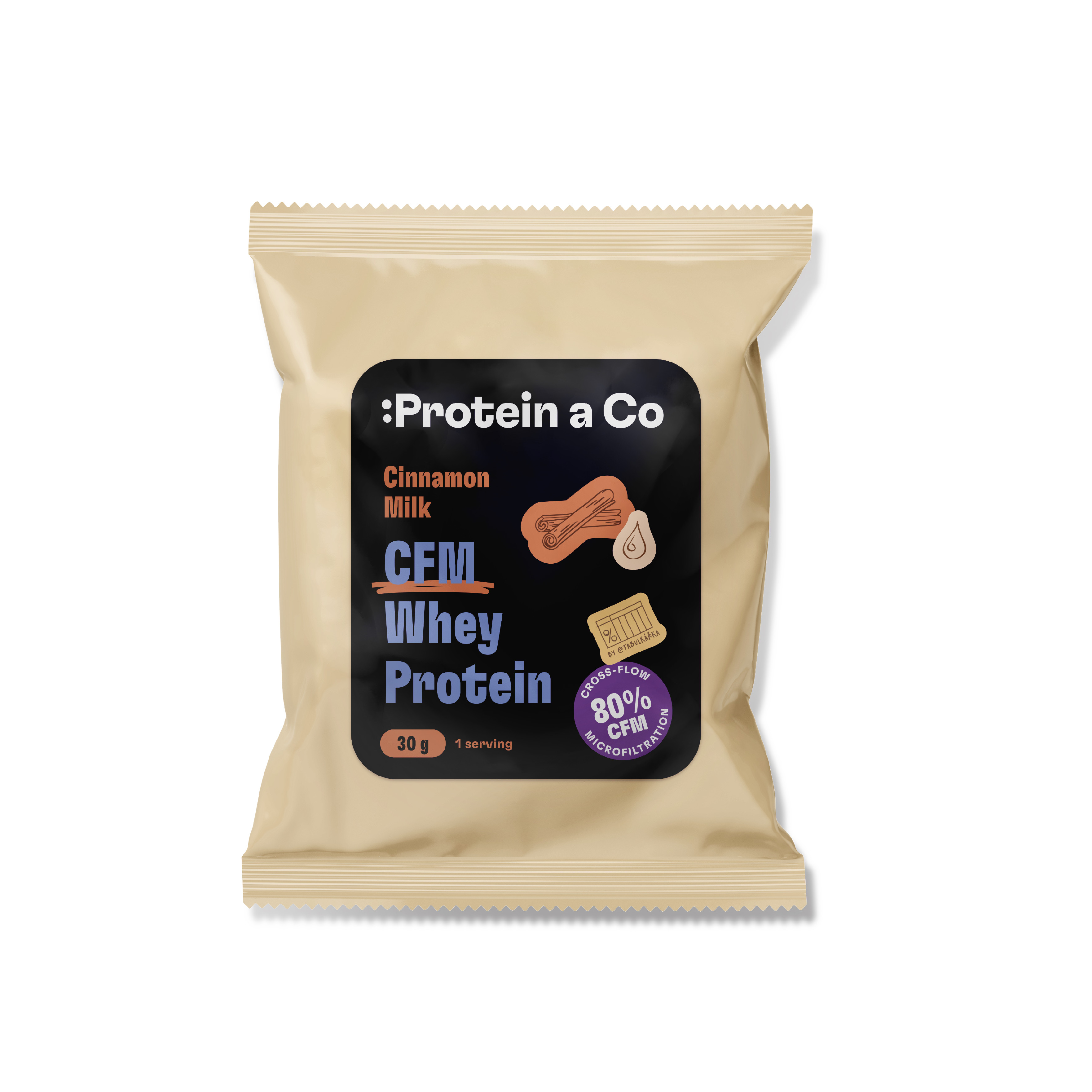 Protein&Co. CFM WHEY PROTEIN 80 - 30 g Zvol příchuť: Salted caramel Obrázek