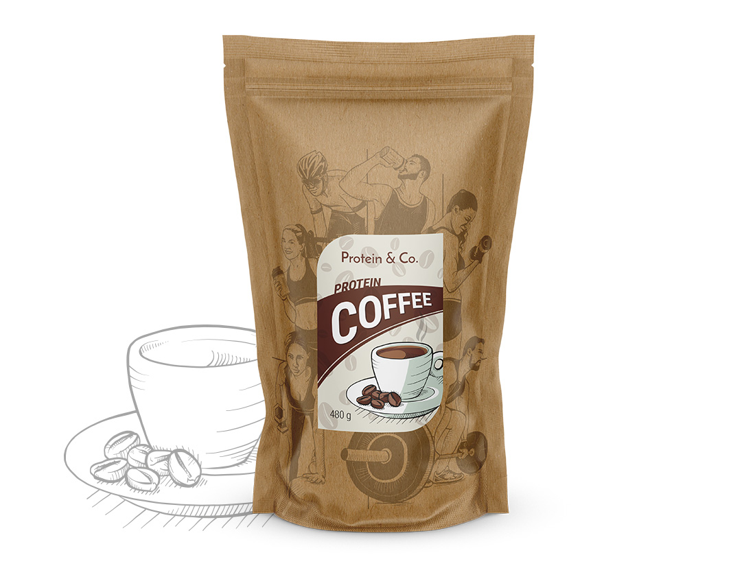 Levně Protein&Co. Protein Coffee 480 g