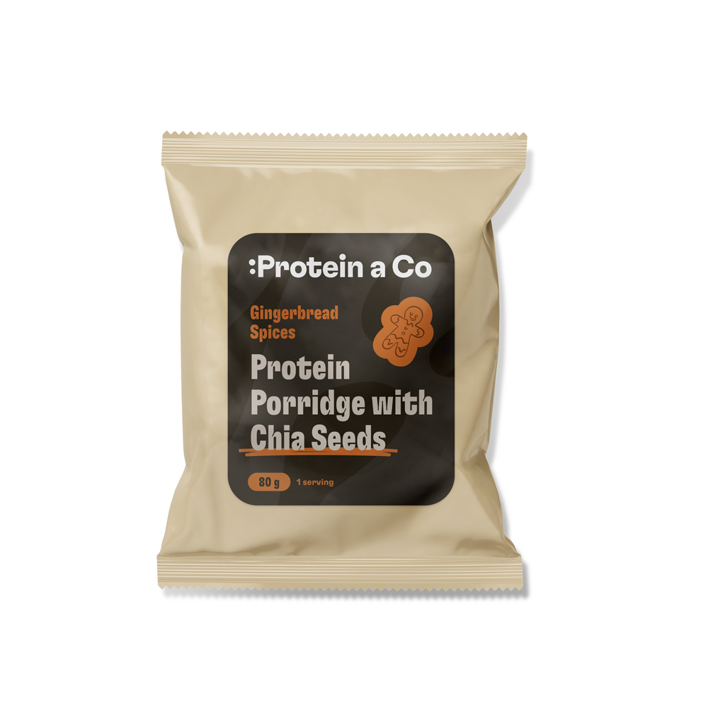 Protein&co. Proteínová kaša s chia 80 g PRÍCHUŤ: Sweet natural Obrázek