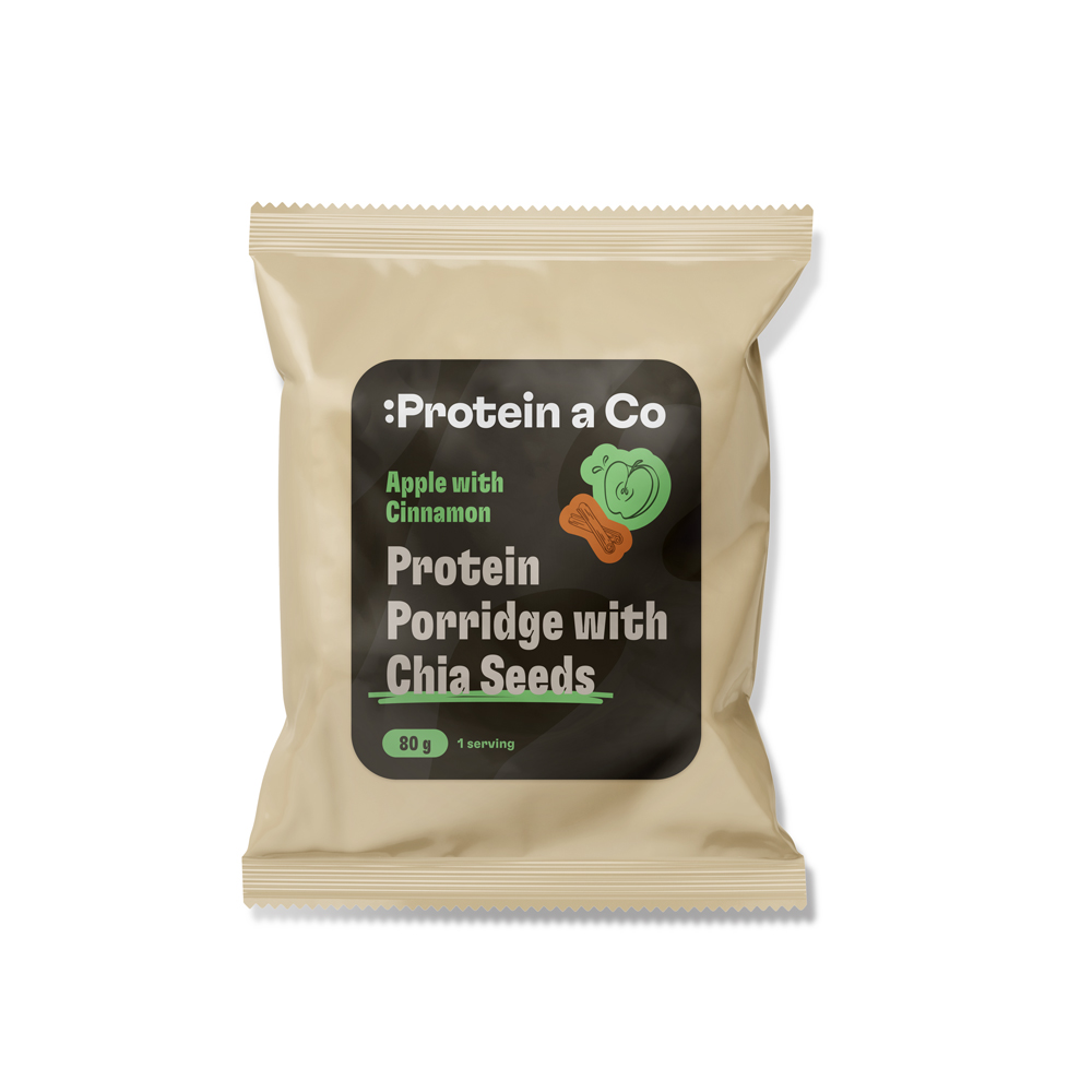 Protein&co. Proteínová kaša s chia 80 g PRÍCHUŤ: Sweet natural Obrázek