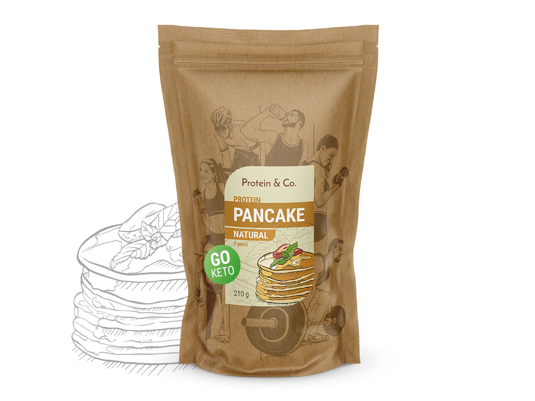 Protein & Co. Keto proteinové palačinky Váha: 600 g, Zvol příchuť: Natural Obrázek