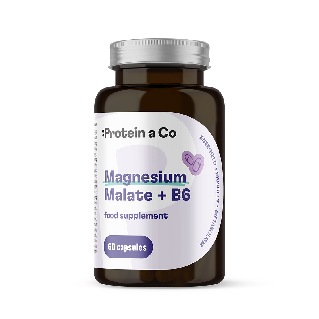 ProteinaCo Magnesium Malát + B6 Množství: 60 cps