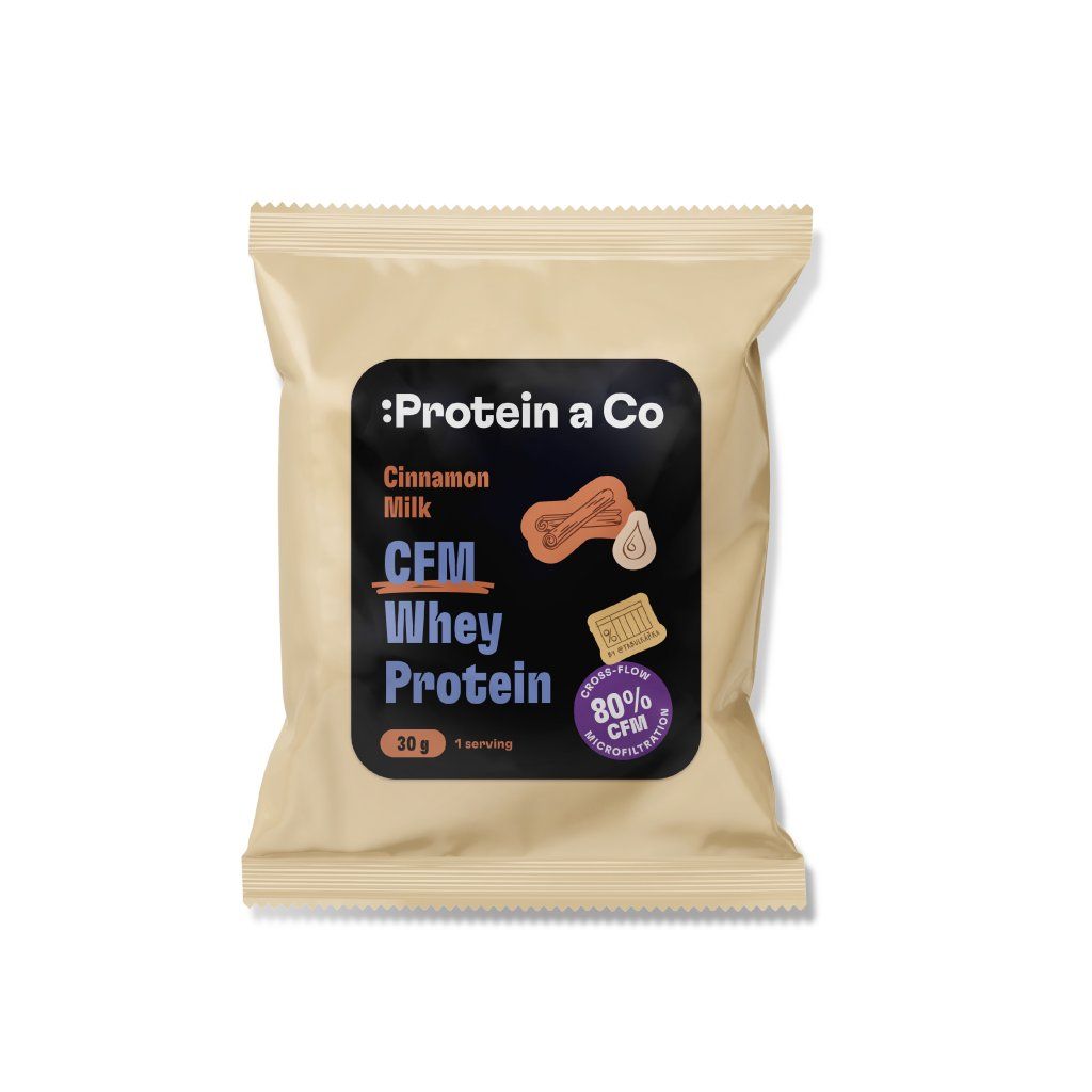 Protein a Co Akce CFM WHEY PROTEIN 80 – 1 porce 30 g – Cinnamon Milk