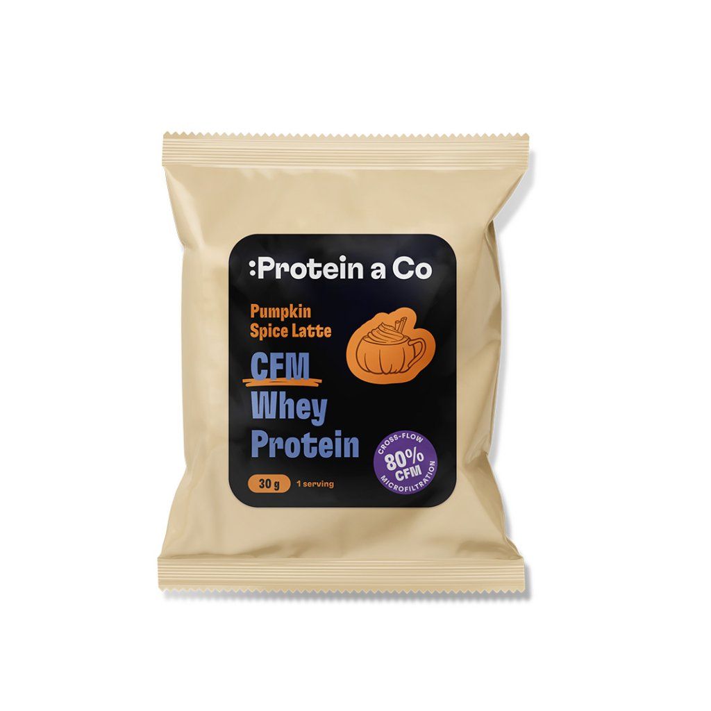 Protein a Co Akce CFM WHEY PROTEIN 80 – 1 porce 30 g – Pumpkin Spice Latte