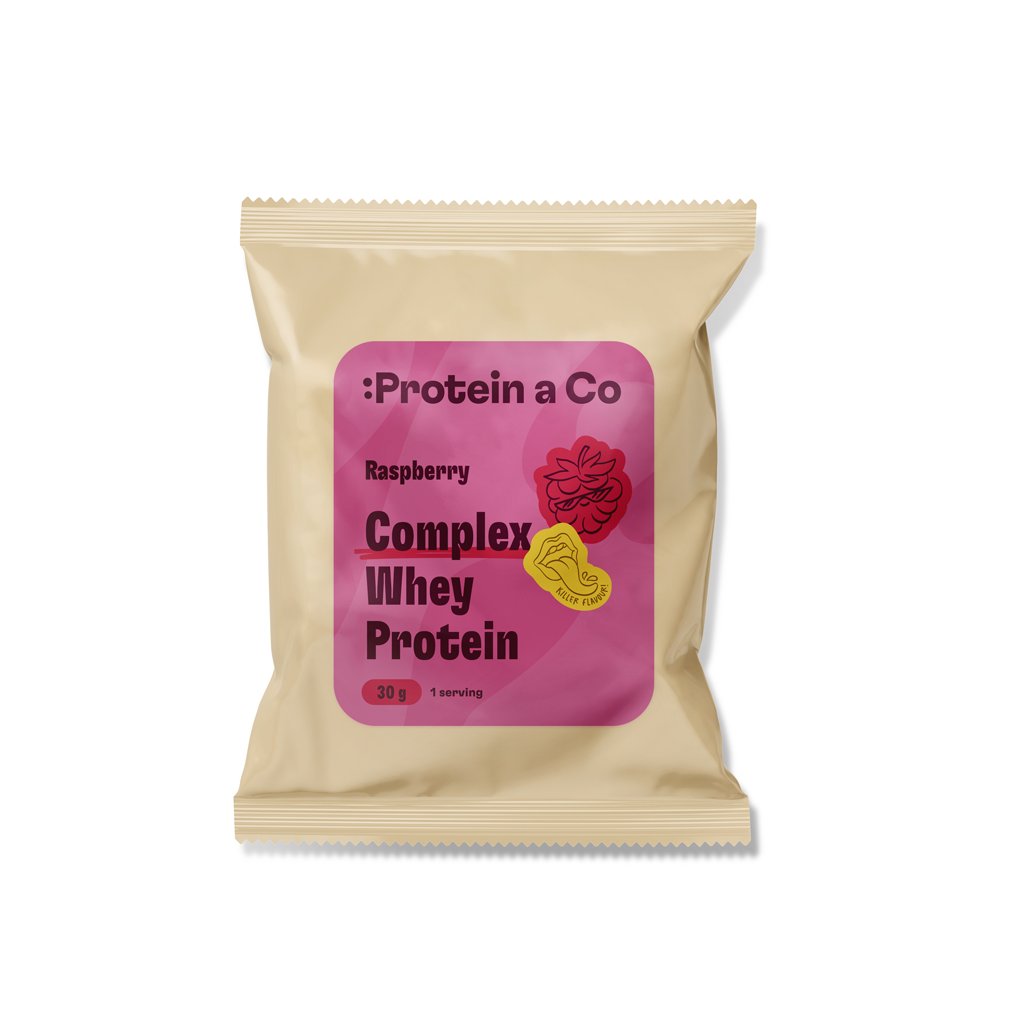 Protein a Co Akce Complex Whey - 1 porce 30 g – Raspberry