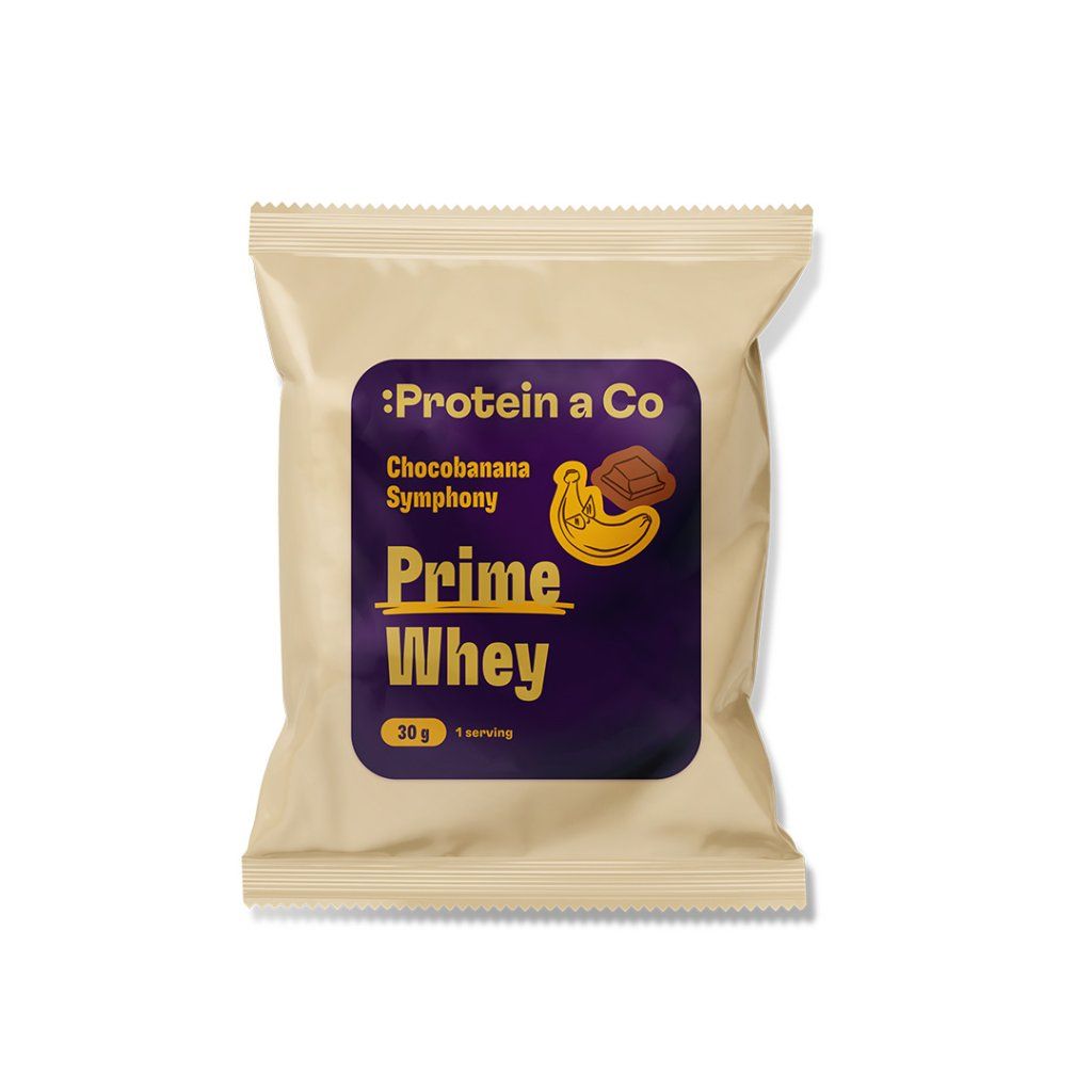 Protein a Co Akce PRIME WHEY – 1 porce 30 g – Chocobanana symphony