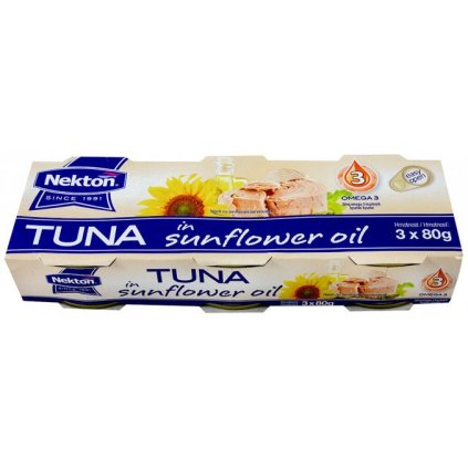 Nekton tonhal napraforgóolajban 3x80 g