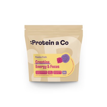 PaCo CREATINE ENERGY&FOCUS 290g A1 label 160x92 Passion Fruit