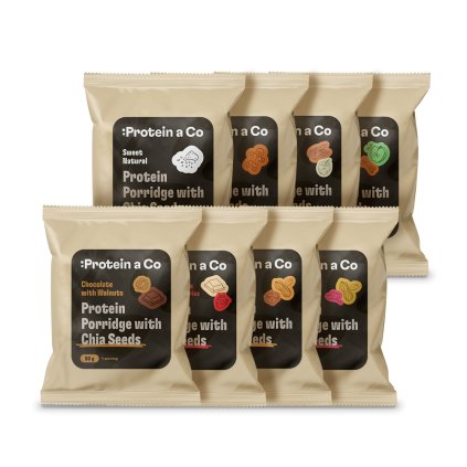 Pakiet degustacyjny - Owsianka proteinowa z chia 8× 80 g