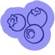 Creamy blueberry